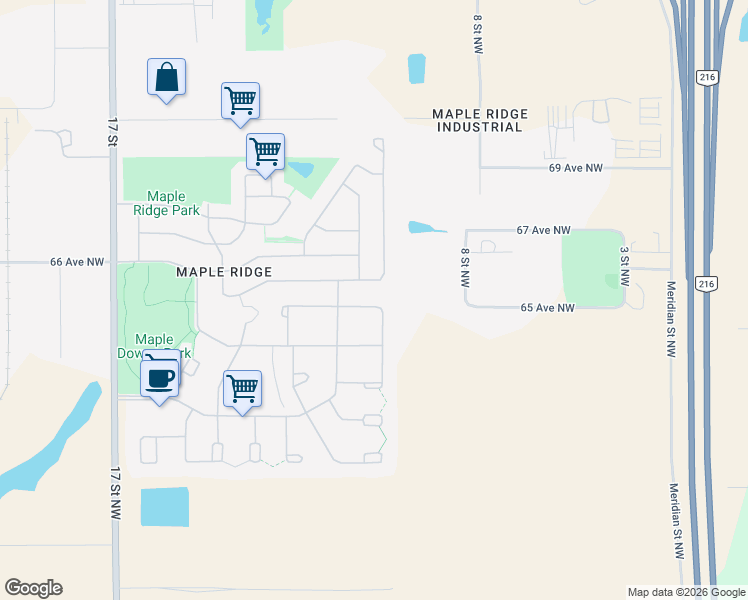 map of restaurants, bars, coffee shops, grocery stores, and more near 56 Rim Road Northwest in Edmonton