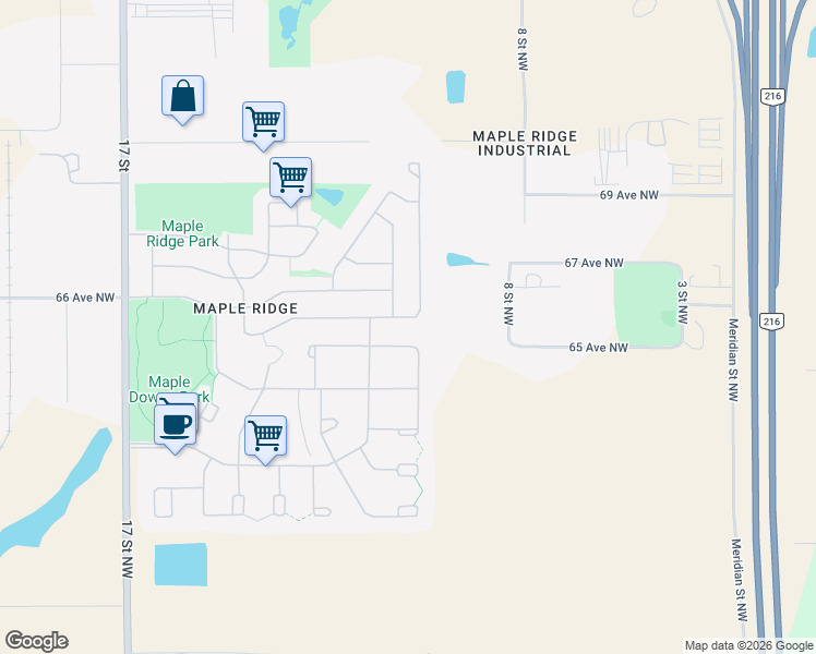 map of restaurants, bars, coffee shops, grocery stores, and more near 56 Rim Road Northwest in Edmonton