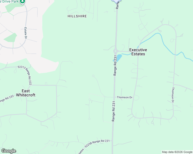 map of restaurants, bars, coffee shops, grocery stores, and more near 52326 Range Road 231 in Sherwood Park