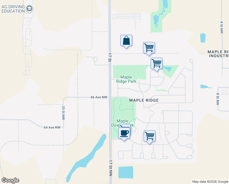 map of restaurants, bars, coffee shops, grocery stores, and more near 108 Oak Wood Road Northwest in Edmonton