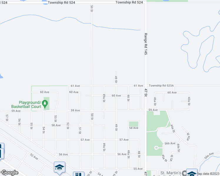 map of restaurants, bars, coffee shops, grocery stores, and more near 4917 61 Avenue in Vegreville