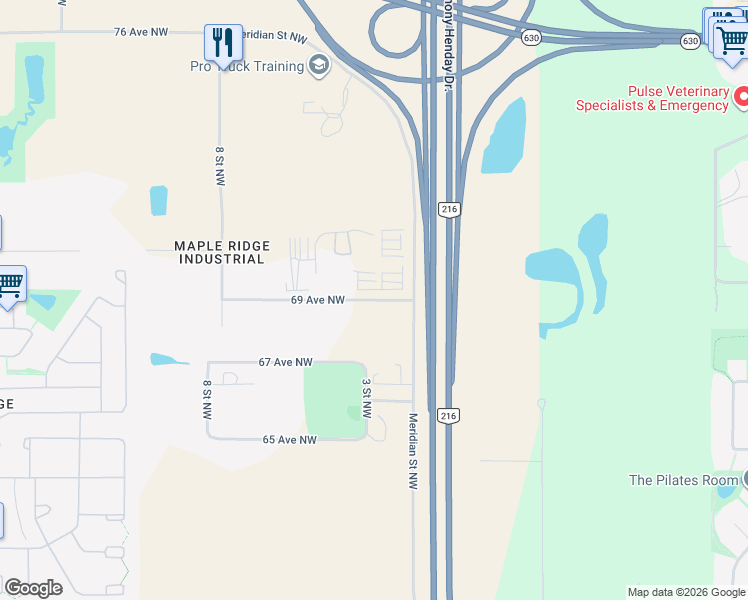 map of restaurants, bars, coffee shops, grocery stores, and more near 204 69 Avenue Northwest in Edmonton