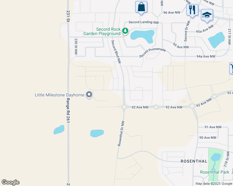 map of restaurants, bars, coffee shops, grocery stores, and more near in Edmonton