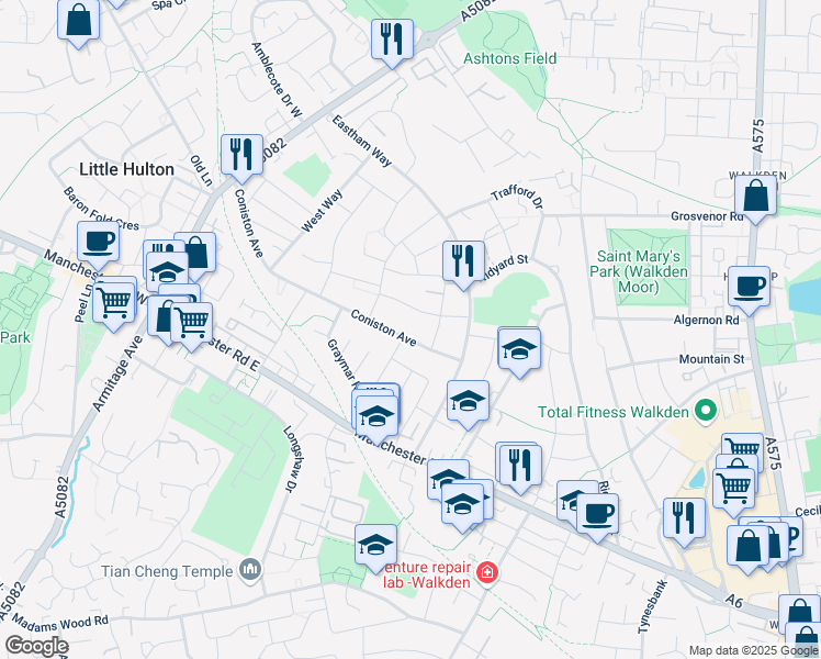 Coniston Avenue, Little Hulton England Walk Score