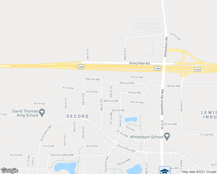 map of restaurants, bars, coffee shops, grocery stores, and more near 9924 221 Street Northwest in Edmonton