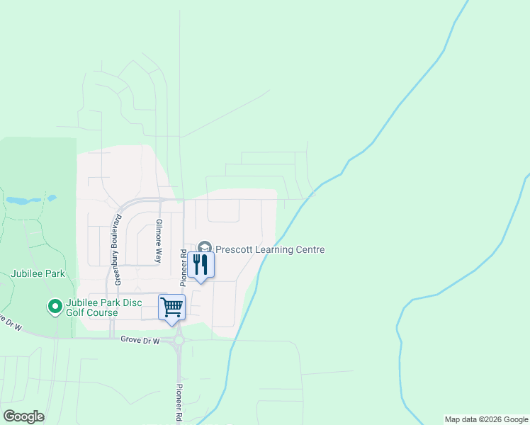 map of restaurants, bars, coffee shops, grocery stores, and more near 10 Peter Street in Spruce Grove
