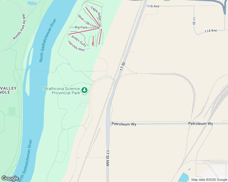 map of restaurants, bars, coffee shops, grocery stores, and more near 8650 17 Street Northwest in Edmonton