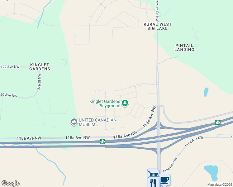 map of restaurants, bars, coffee shops, grocery stores, and more near in Edmonton