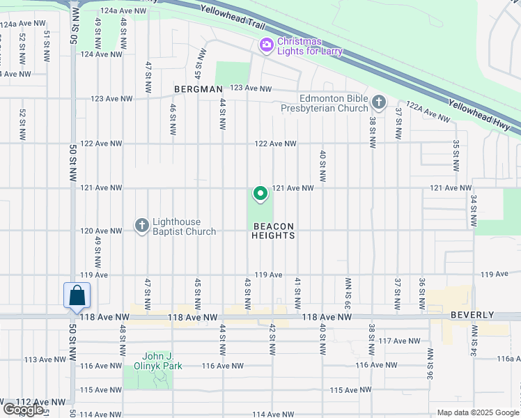 map of restaurants, bars, coffee shops, grocery stores, and more near 12037 43 Street Northwest in Edmonton