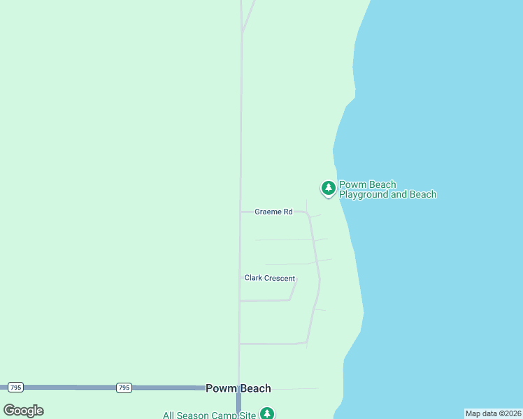 map of restaurants, bars, coffee shops, grocery stores, and more near Graeme Road in Bright Sand