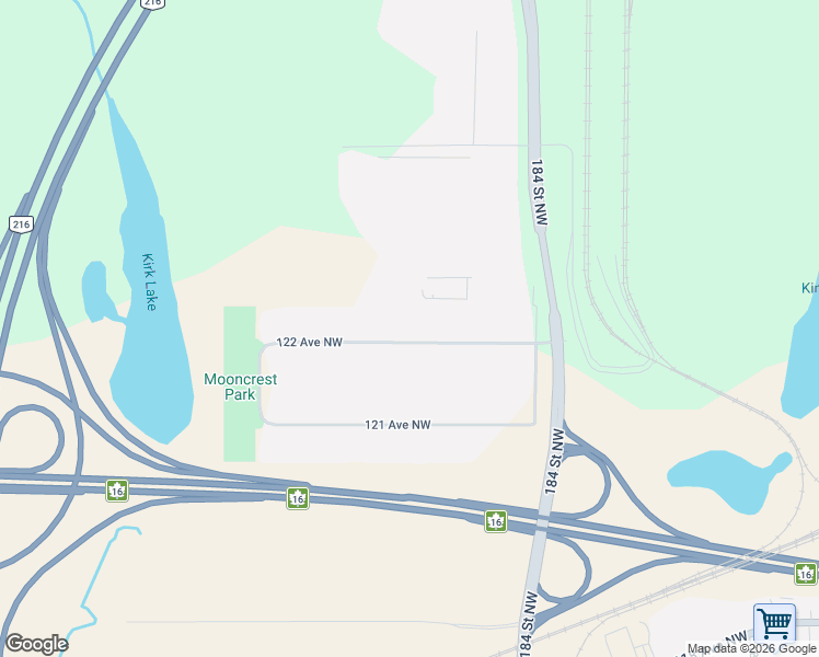 map of restaurants, bars, coffee shops, grocery stores, and more near 18660 122 Avenue Northwest in Edmonton