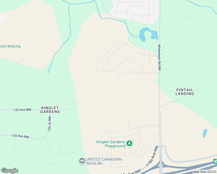 map of restaurants, bars, coffee shops, grocery stores, and more near 12410 Winterburn Road Northwest in Edmonton