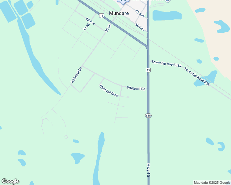 map of restaurants, bars, coffee shops, grocery stores, and more near 26 Whitetail Crescent in Mundare