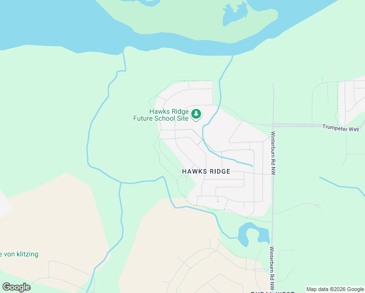 map of restaurants, bars, coffee shops, grocery stores, and more near 252 Hawks Ridge Boulevard Northwest in Edmonton