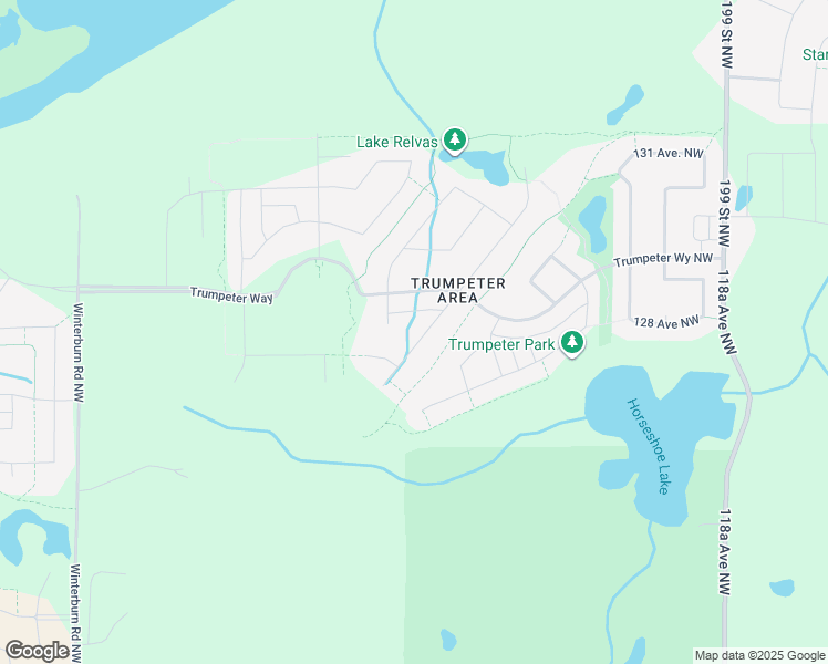 map of restaurants, bars, coffee shops, grocery stores, and more near 12834 205 Street Northwest in Edmonton