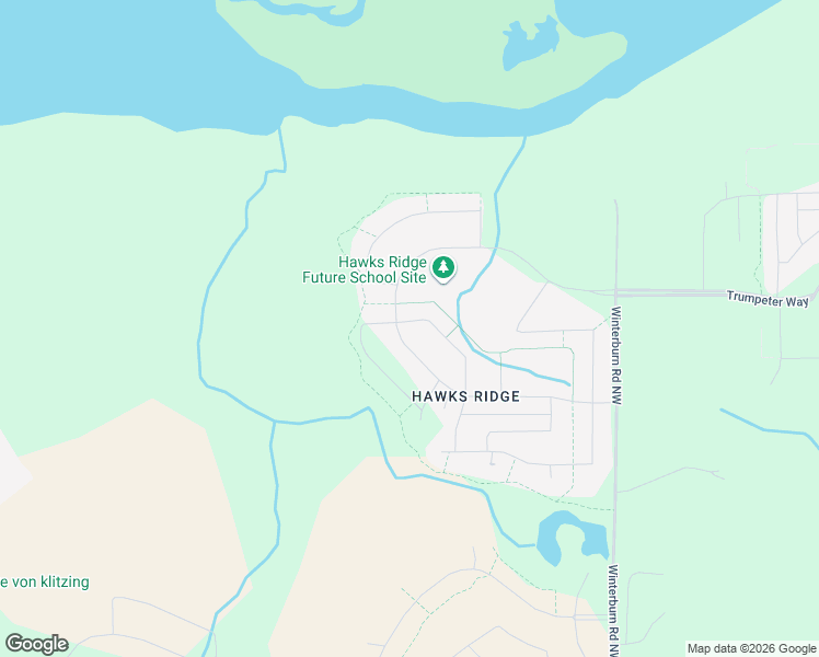 map of restaurants, bars, coffee shops, grocery stores, and more near 252 Hawks Ridge Boulevard Northwest in Edmonton