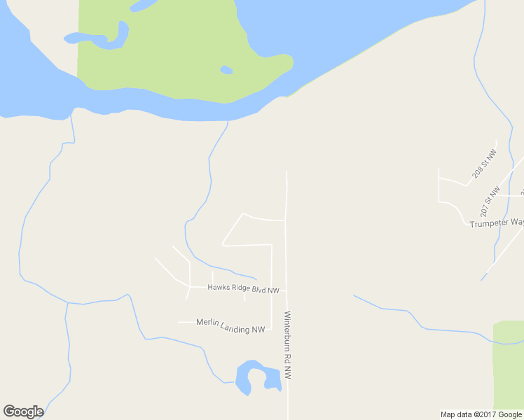 map of restaurants, bars, coffee shops, grocery stores, and more near 475 Hawks Ridge Boulevard Northwest in Edmonton