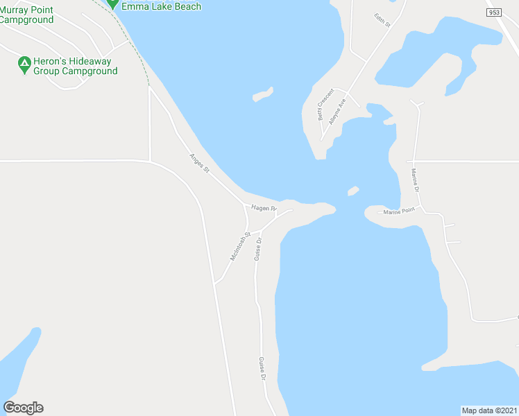 map of restaurants, bars, coffee shops, grocery stores, and more near Hagen Place in Christopher Lake