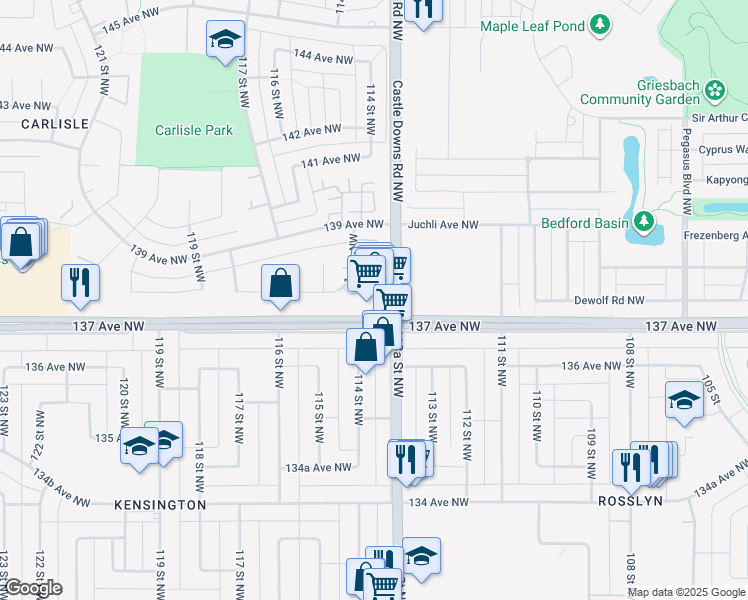Castle Downs Edmonton Map 13704 Castle Downs Road Northwest, Edmonton Ab - Walk Score