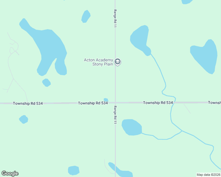 map of restaurants, bars, coffee shops, grocery stores, and more near 53404 Range Road 11 in Carvel
