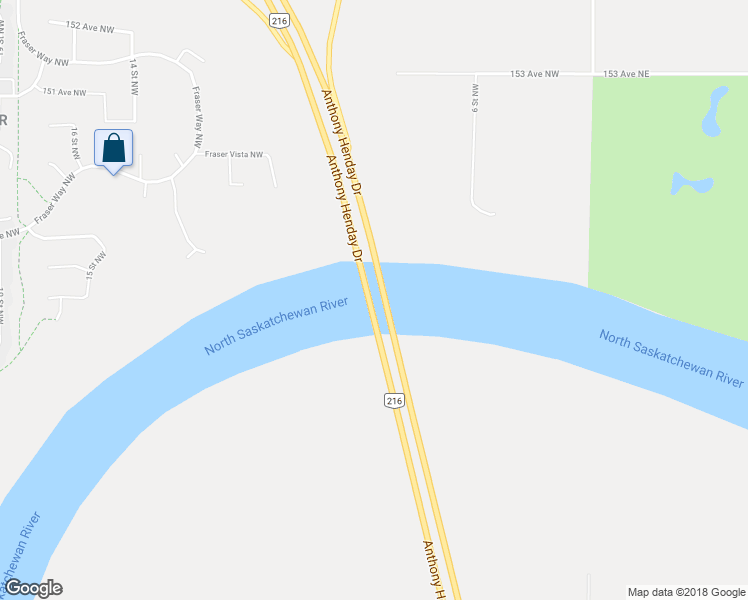 map of restaurants, bars, coffee shops, grocery stores, and more near Anthony Henday Drive in Edmonton