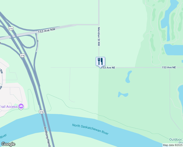 map of restaurants, bars, coffee shops, grocery stores, and more near 121 153 Avenue Northwest in Edmonton