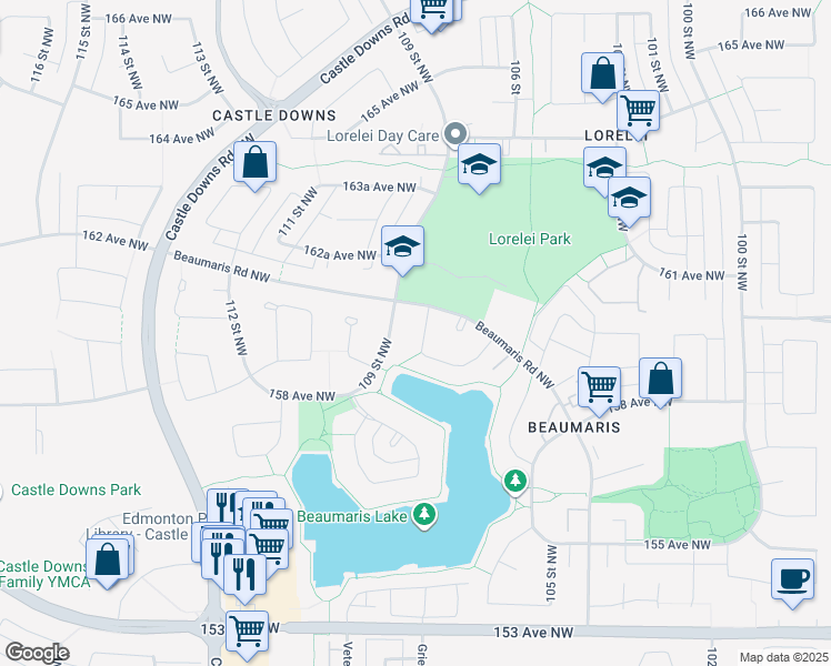 Castle Downs Edmonton Map 16118 108 Street Northwest, Edmonton Ab - Walk Score