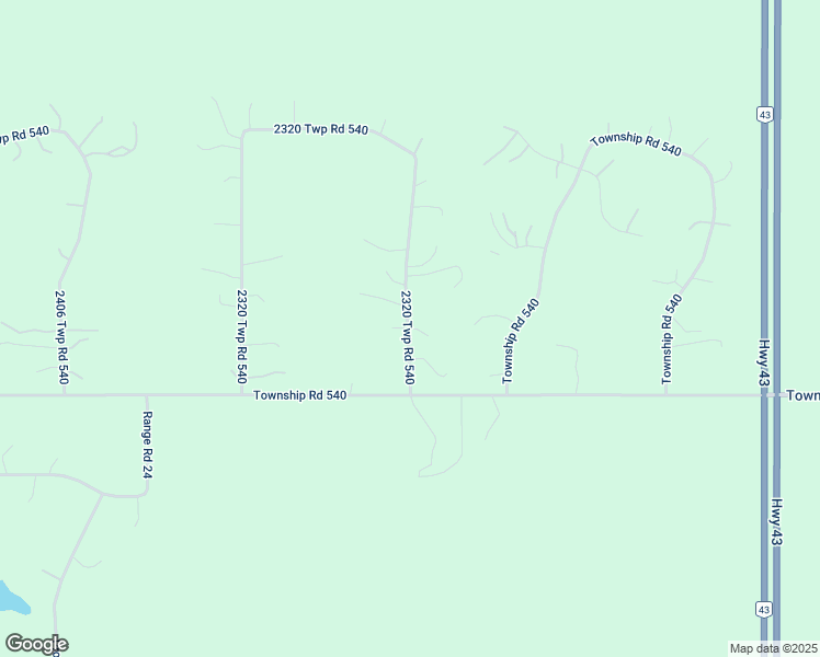 map of restaurants, bars, coffee shops, grocery stores, and more near 2320 Township Road 540 in Onoway