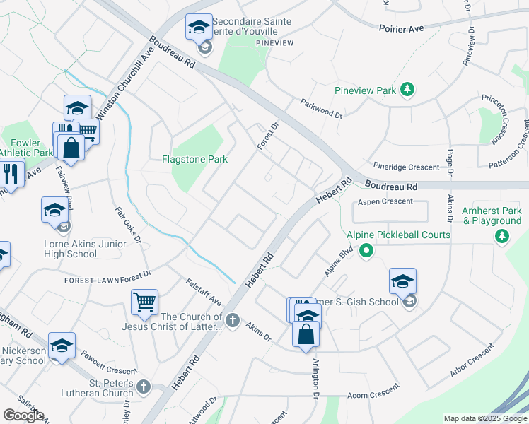 map of restaurants, bars, coffee shops, grocery stores, and more near 31 Finch Crescent in St. Albert