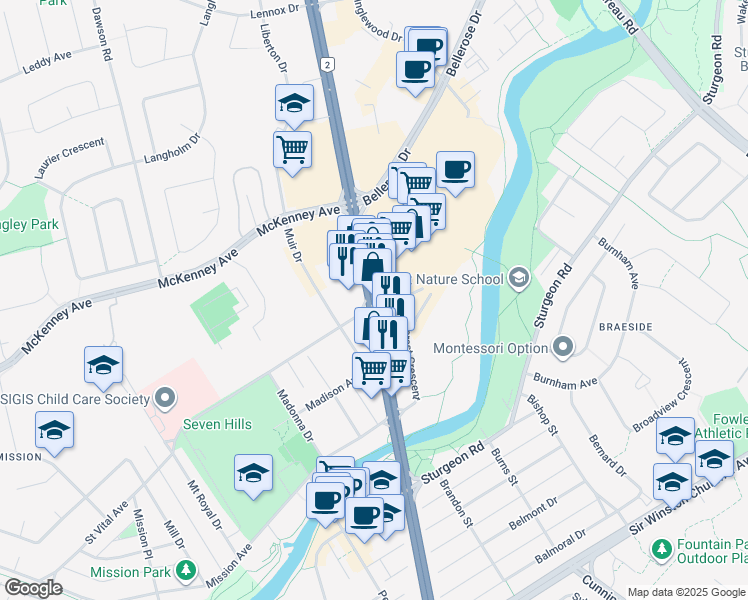 map of restaurants, bars, coffee shops, grocery stores, and more near 375 Saint Albert Trail in St. Albert