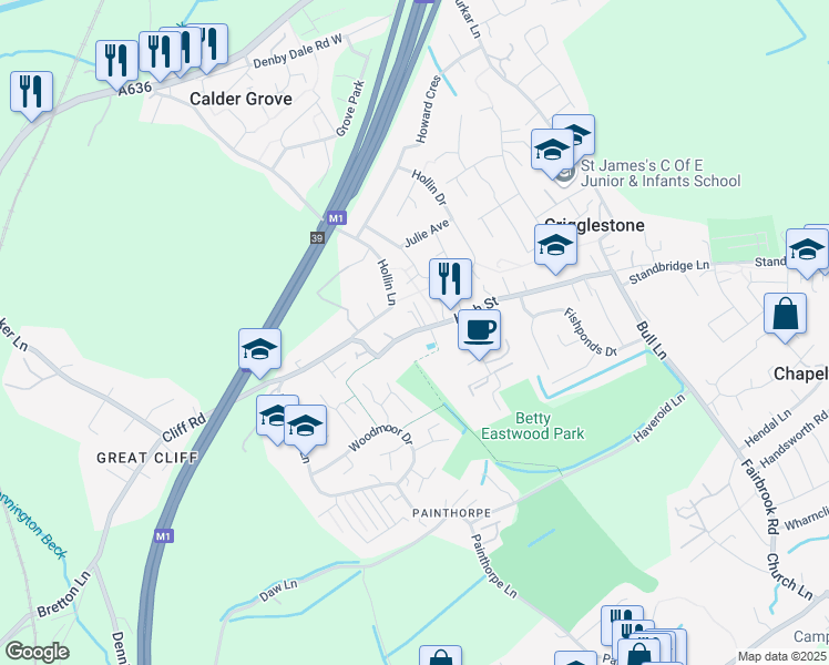 High Street, Crigglestone England Walk Score