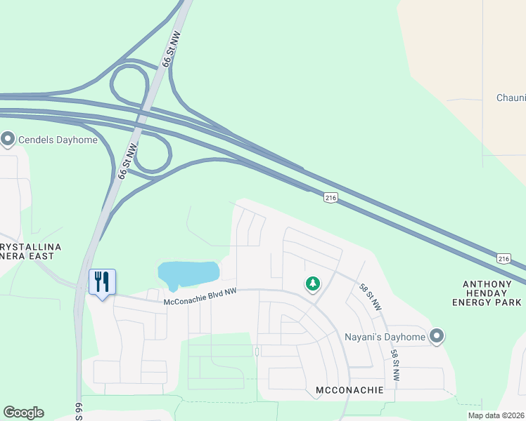 map of restaurants, bars, coffee shops, grocery stores, and more near 6220 180 Avenue Northwest in Edmonton