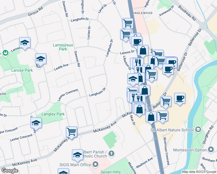 21 Langholm Drive, St. Albert AB Walk Score
