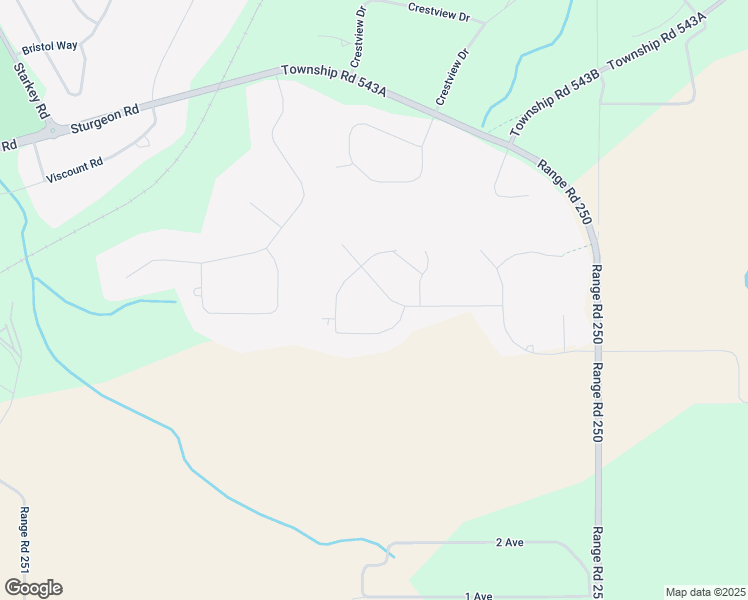 map of restaurants, bars, coffee shops, grocery stores, and more near 54302 Range Road 250 in Division No. 11