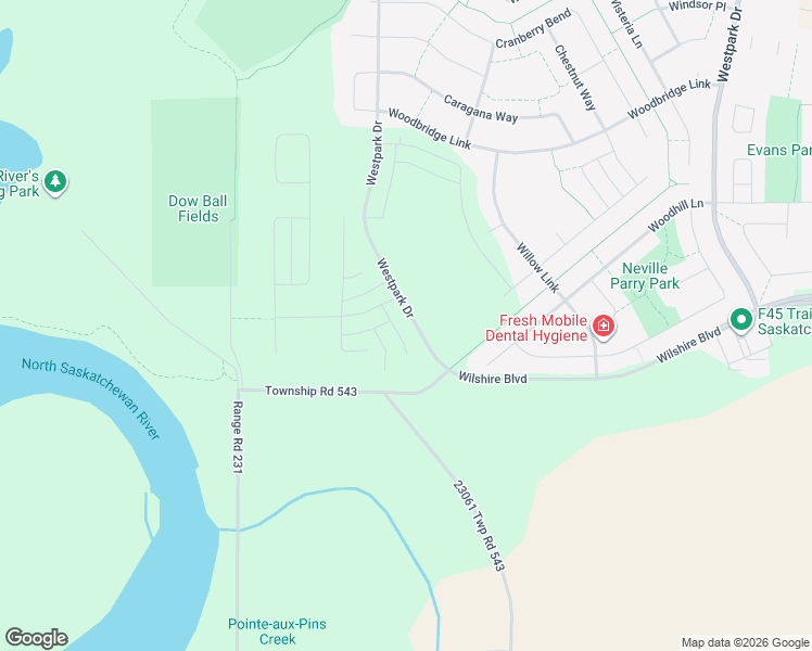 map of restaurants, bars, coffee shops, grocery stores, and more near 5 Wallace Pointe in Fort Saskatchewan