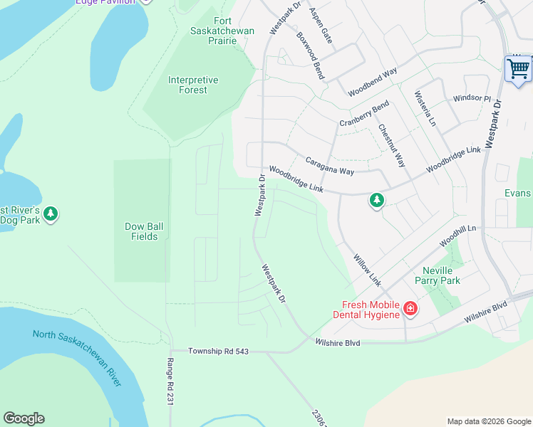 map of restaurants, bars, coffee shops, grocery stores, and more near in Fort Saskatchewan
