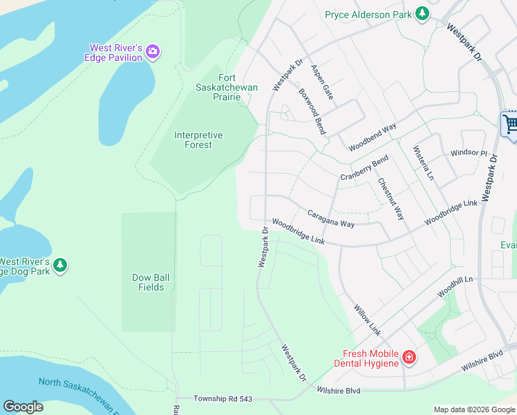 map of restaurants, bars, coffee shops, grocery stores, and more near in Fort Saskatchewan