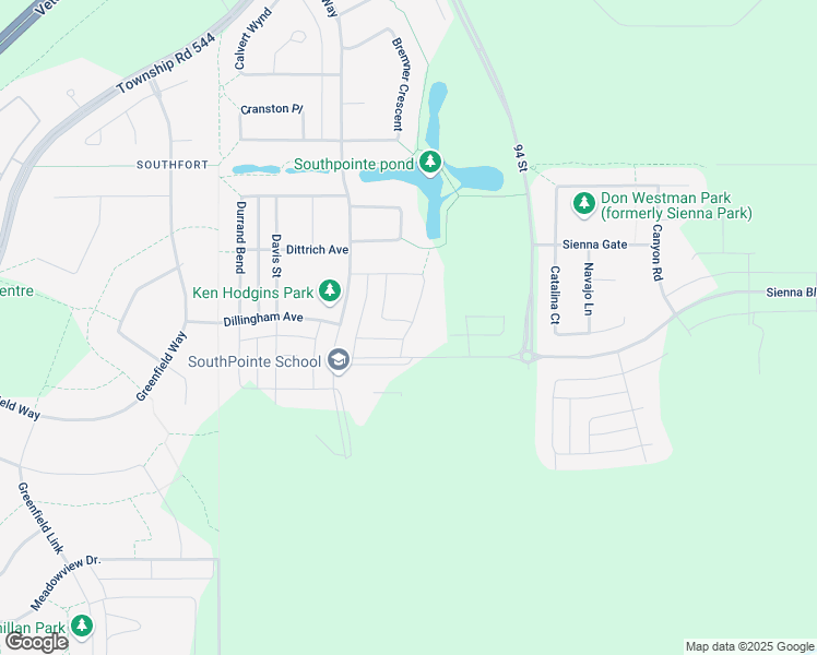 map of restaurants, bars, coffee shops, grocery stores, and more near Ellice Bend in Fort Saskatchewan