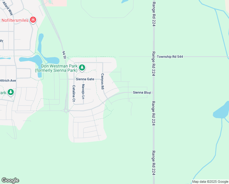 map of restaurants, bars, coffee shops, grocery stores, and more near 18 Sienna Boulevard in Fort Saskatchewan
