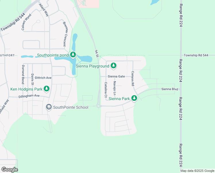 map of restaurants, bars, coffee shops, grocery stores, and more near 21 Catalina Court in Fort Saskatchewan