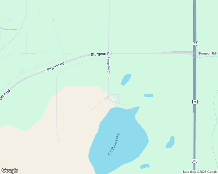 map of restaurants, bars, coffee shops, grocery stores, and more near 54222 Range Road 245 in Division No. 11