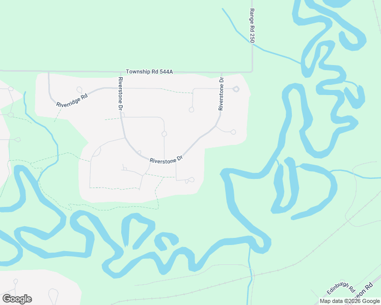 map of restaurants, bars, coffee shops, grocery stores, and more near 104 Riverstone Drive in Sturgeon County