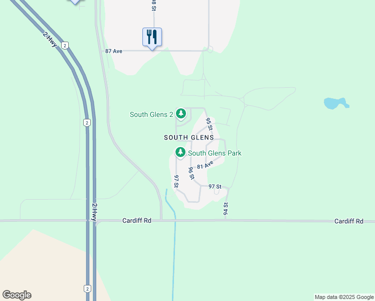 map of restaurants, bars, coffee shops, grocery stores, and more near 9602 82 Avenue in Morinville