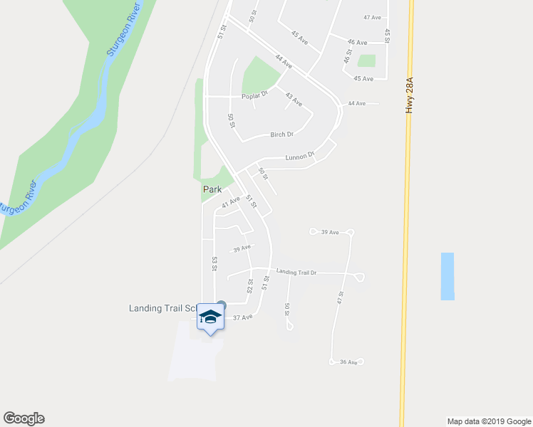 map of restaurants, bars, coffee shops, grocery stores, and more near 4001 51 Street in Gibbons