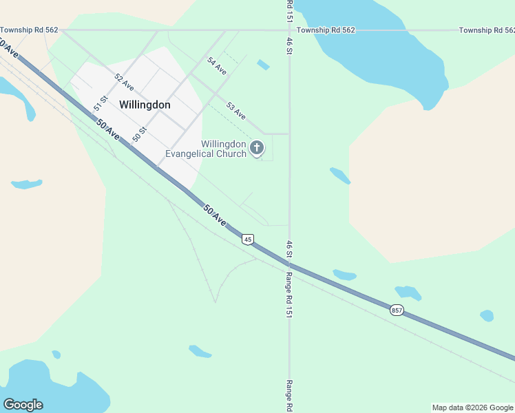map of restaurants, bars, coffee shops, grocery stores, and more near 4623 51 Avenue in Willingdon