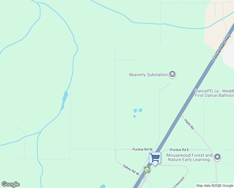 map of restaurants, bars, coffee shops, grocery stores, and more near in Prince George