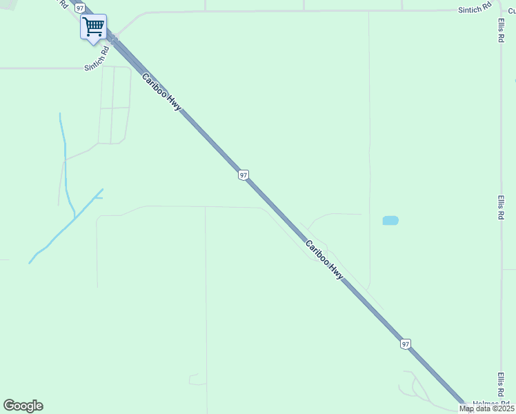 map of restaurants, bars, coffee shops, grocery stores, and more near Bowron Road in Prince George