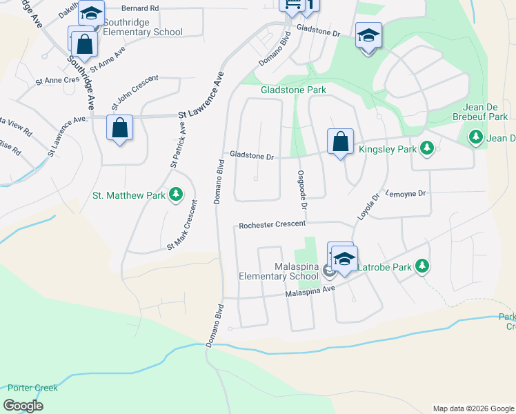 map of restaurants, bars, coffee shops, grocery stores, and more near 7817 Piedmont Crescent in Prince George
