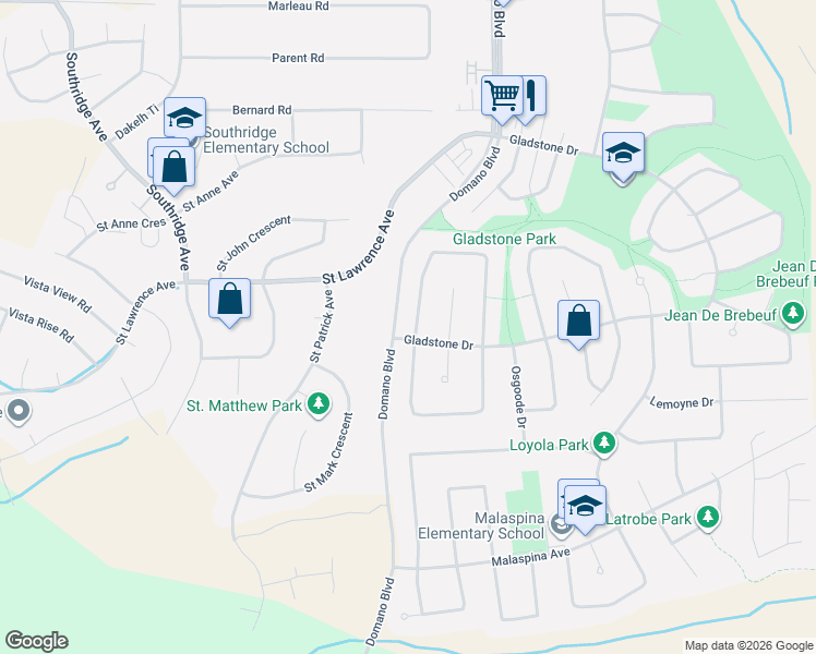 map of restaurants, bars, coffee shops, grocery stores, and more near 7889 Queens Crescent in Prince George