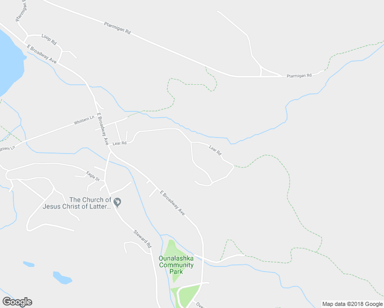 map of restaurants, bars, coffee shops, grocery stores, and more near Lear Road in Unalaska